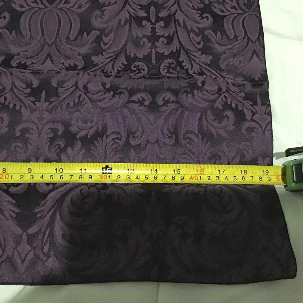Purple Damask‎ Table Runner & Placemats Set of 4 Elegant Baroque Tapestry